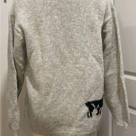 Woolrich Gray Sheep Pattern Sweater